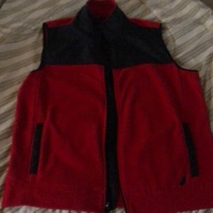 Nautical Men’s XL Anti-Pill Fleece Vest (Red)